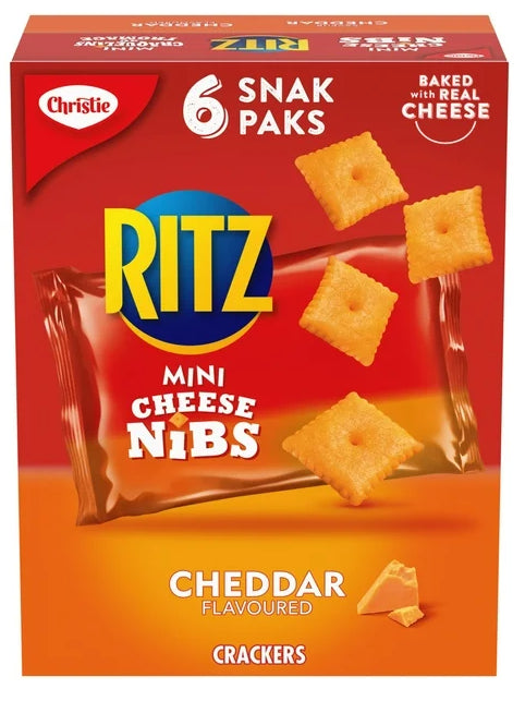 Ritz Mini Cheese Nibs Cracker Snack Packs, 6ct, 180g