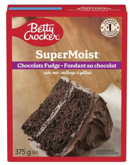 Betty Crocker Super Moist Chocolate Fudge Cake Mix, 375g