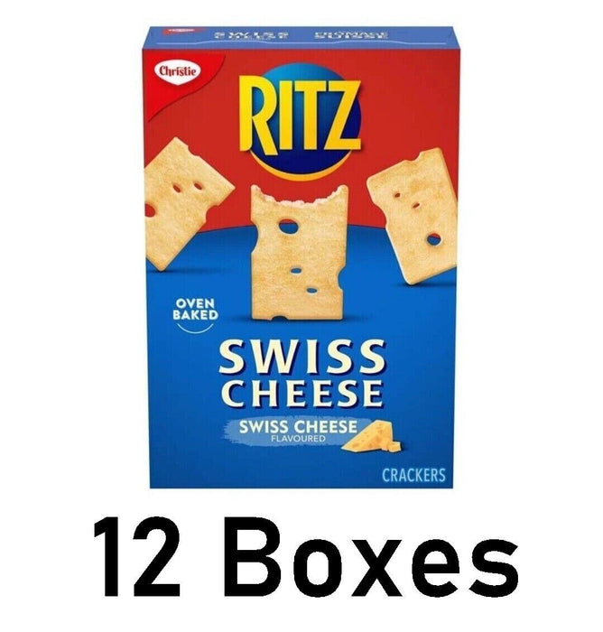 Christie Ritz Swiss Cheese Crackers 180g Each 12 Boxes