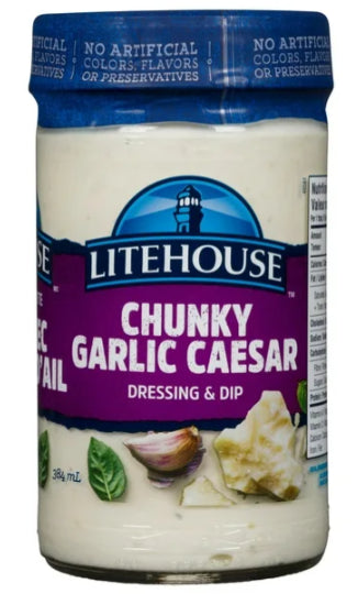 Litehouse Chunky Garlic Caesar Dressing & Dip, 384mL