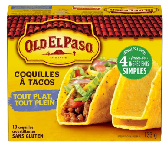 Old El Paso Stand n Stuff Taco Shells, Gluten Free, 10 Count, 133g