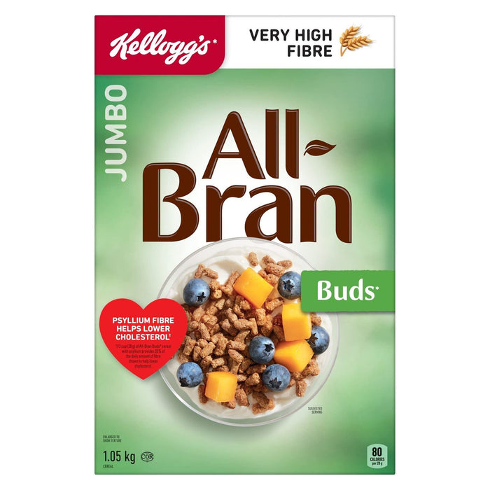 Kellogg's All-Bran Buds Cereal, 1050g/2.53 Pounds {Canadian Product}