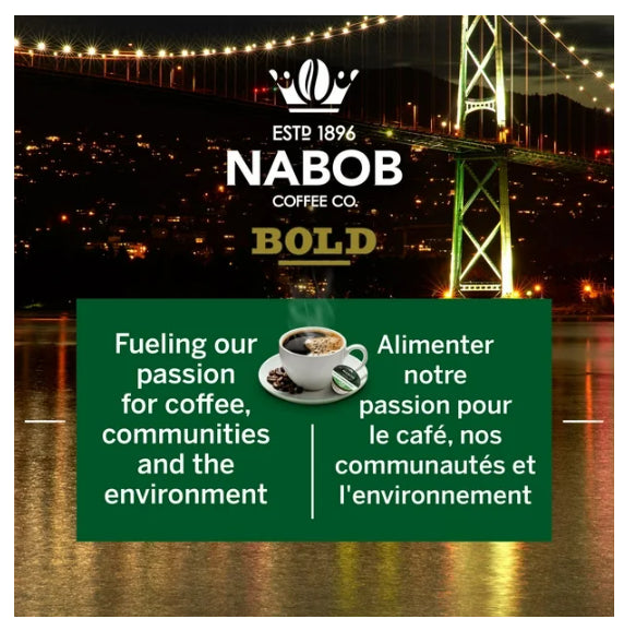 Nabob Full City Dark Coffee 100% Compostable Pods, 30 Count, 292g