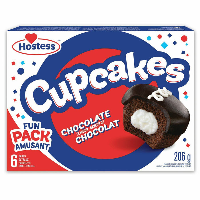 Hostess Cupcakes Chocolate Cake 206g Each 2 Boxes