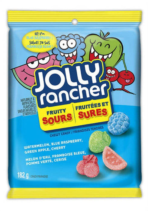 Jolly Rancher Fruity Sour Chewy Candy, 182g/6.4oz - CanadaGrocery