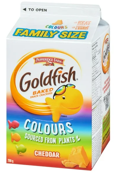 Goldfish Colors Family Size Cheddar Crackers, 750g
