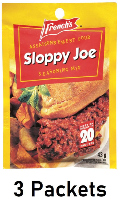 French's Sloppy Joe Seasoning Mix 43g Each 3 Count From Canada