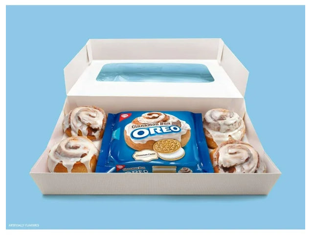 Oreo Cinnamon Bun Sandwich Cookies, 261g