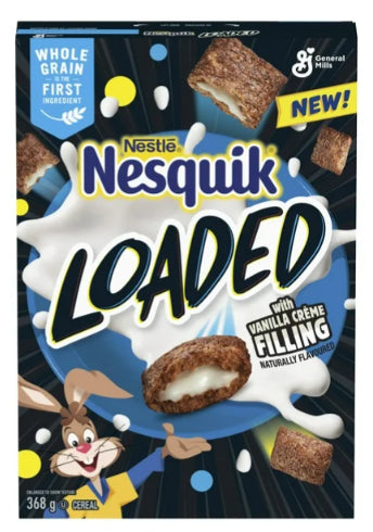 Nesquik Loaded Breakfast Cereal, Whole Grains, 368g