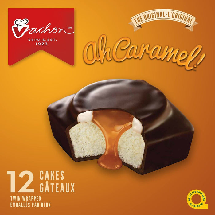 Vachon Ah Caramel! Snack Cakes (12 Cakes) 12oz BOX