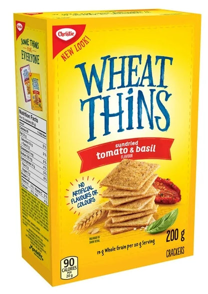 Wheat Thins Sundried Tomato and Basil Crackers, 200g