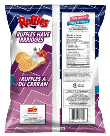 Ruffles All Dressed Flavored Potato Chips, 350g