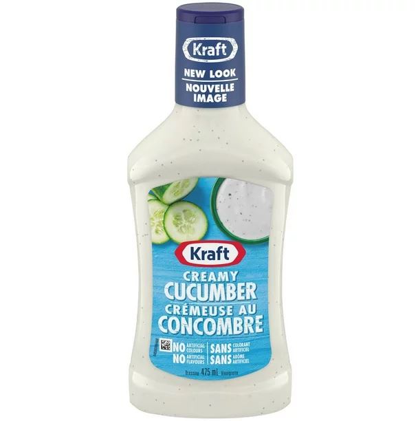 Kraft Creamy Cucumber Salad Dressing 475ml Each 6 Bottles