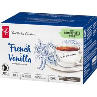 President's Choice French Vanilla Flavoured Coffee Keurig Coffee Pods, 12ct - CanadaGrocery