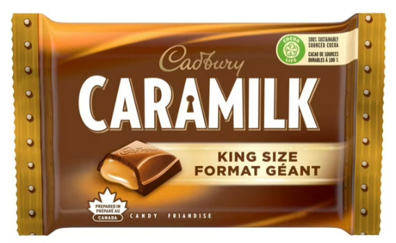 Cadbury Caramilk King Size Caramel Chocolate Bar, 78g