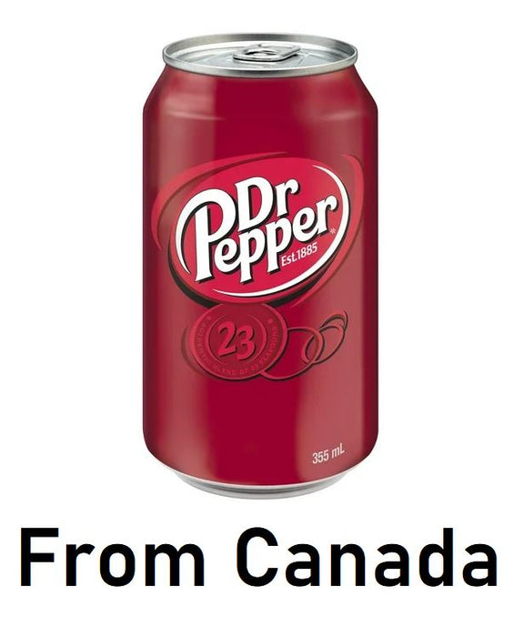 Dr Pepper From Canada 355ml Each 12 Cans