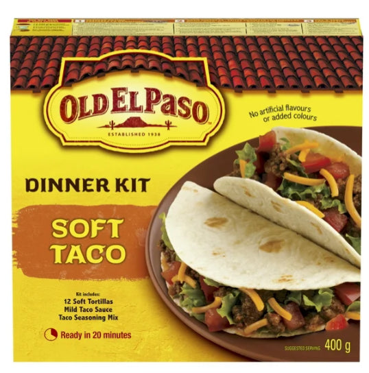 Old El Paso Soft Taco Dinner Kit, 400g