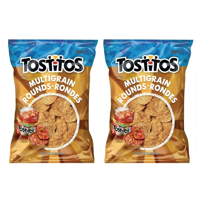 Tostitos Multigrain Rounds Tortilla Chips 270g/9.5oz Each 2 Bags