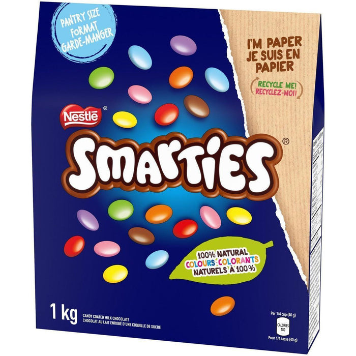 Nestle Chocolate Smarties Pantry Size 1kg/2.2lb Paper Bag