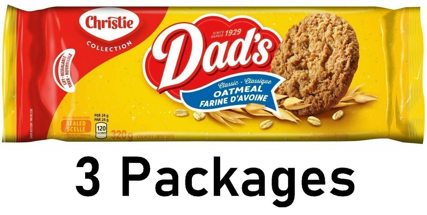 Christie Dad's Oatmeal Original Cookies 320g/11.6oz Each 3 Packs