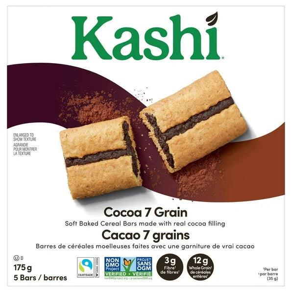 Kashi Cocoa 7 Grain Soft Baked Cereal Bars, 175g