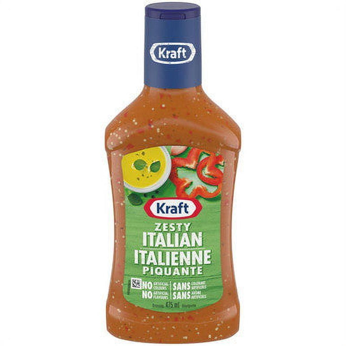 Kraft Zesty Italian Dressing, 475m/16 floz Bottle