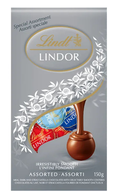 Lindt LINDOR Special Assorted Chocolate Truffles, 150g Bag