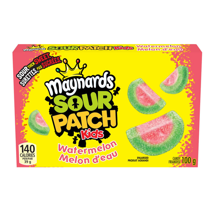 Maynards Sour Water Melons Candy, 100g Each 6 Boxes