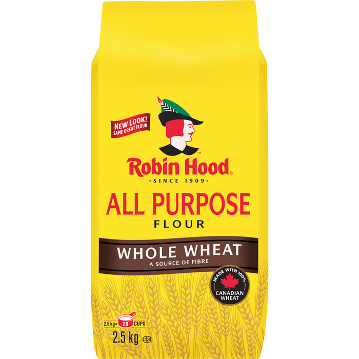 Robin Hood Whole Wheat All Purpose Flour 2.5kg/5.51lbs