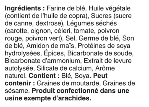 Dare Breton Garden Vegetable Crackers, 200g