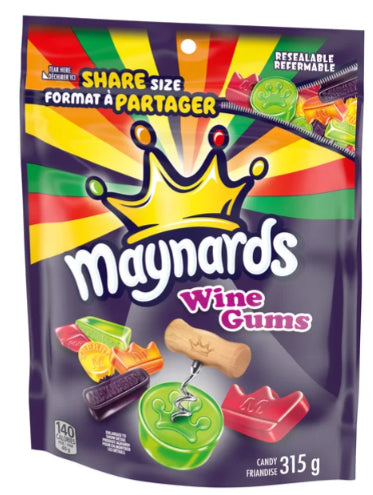 Maynards, Wine Gums Gummy Candy, Sharing Size, 315g