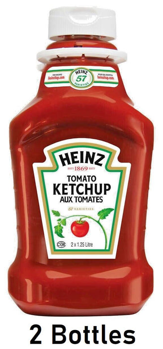 Heinz Ketchup Condiment 1.25L Each 2 Bottles From Canada