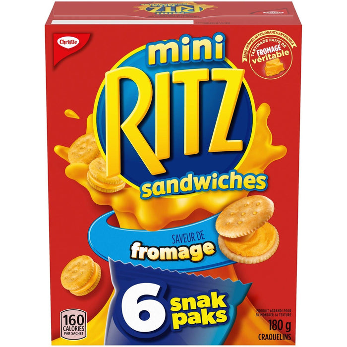 Ritz Bits Cheese Sandwich Crackers 180g/6.3 oz. 4 BOXES