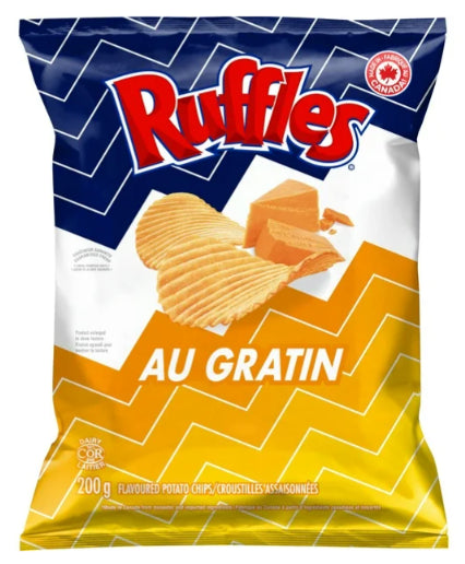 Ruffles Au Gratin Flavored Potato Chips, 200g