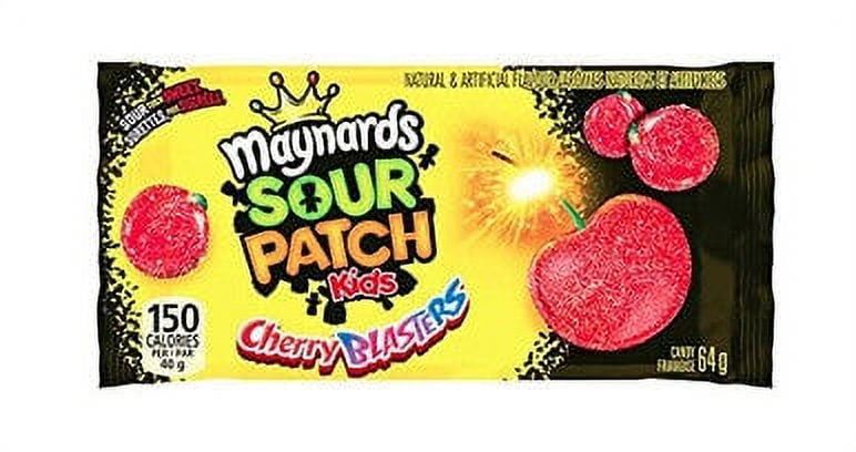 Maynards Sour Cherry Blasters Gummy Candies, 64g Each 18 Bags