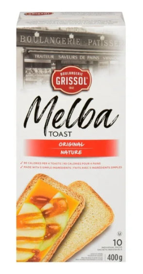 Boulangerie Grissol Melba Toast Plain, 10pc, 400g