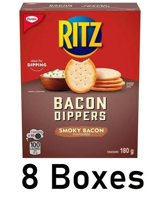 Christie Ritz Bacon Dippers Crackers 180g Each 8 Boxes - CanadaGrocery