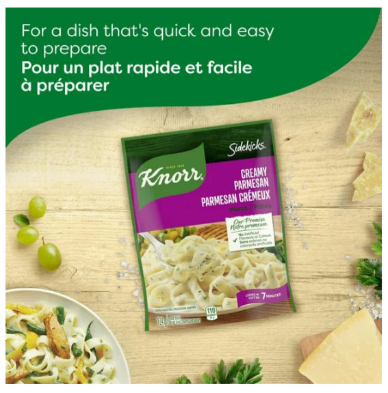 Knorr Sidekicks Creamy Parmesan Pasta Side Dish, 124g