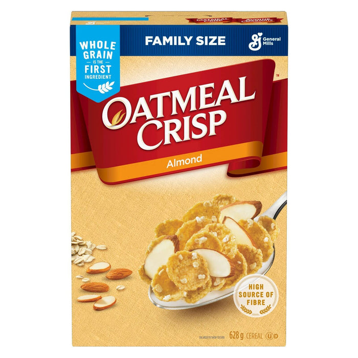 General Mills Oatmeal Crisp Almond Cereal, Family Size 22.2oz