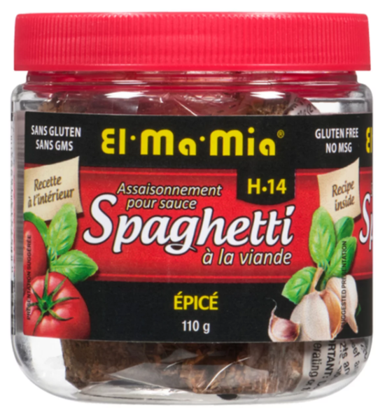 El-Ma-Mia H14 Gluten-Free Seasoning Spaghetti Meat Sauce Spicy 110g
