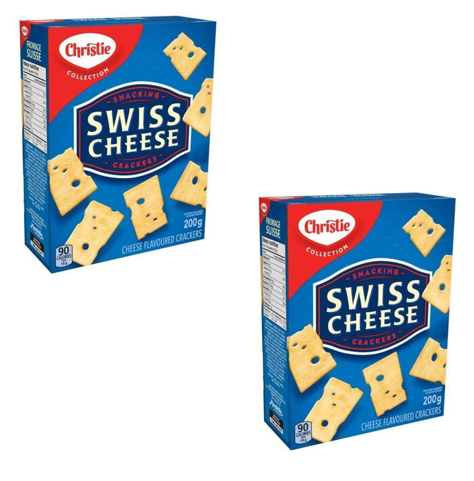 Christie Swiss Cheese Crackers 7oz/200g 2 BOXES