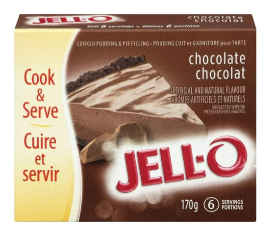 Jell-O Instant Pudding and Pie Filling, Chocolate, 170g