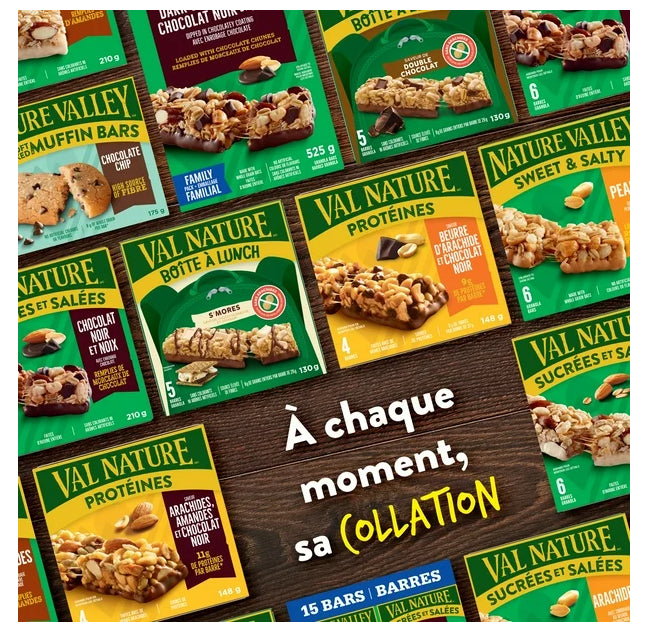 Nature Valley Protein Granola Bars, Peanut Almond and Dark Chocolate, 4 Bars, 148g
