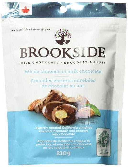 Brookside Milk Chocolate Pieces with Whole Almonds, 210g/7.4oz