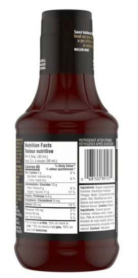 Bull's-Eye Sweet & Sticky BBQ Sauce, 425mL