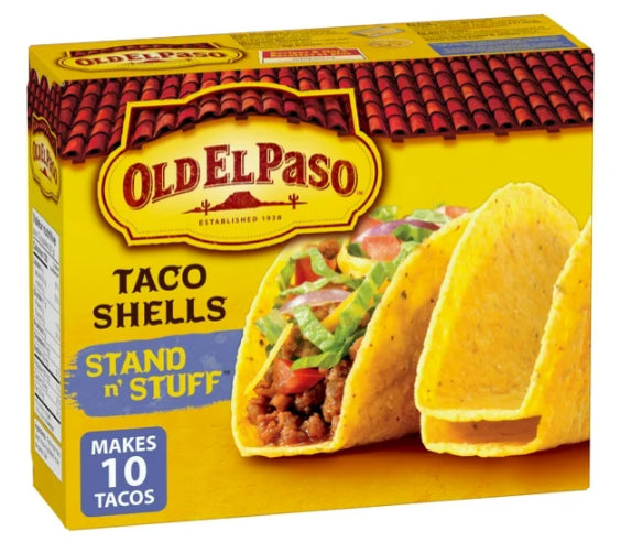 Old El Paso Stand n Stuff Taco Shells, Gluten Free, 10 Count, 133g