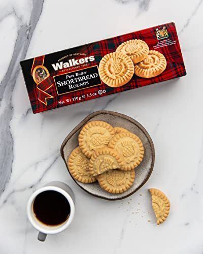 Walkers Pure Butter Shortbread Rounds Cookies, 150 Gram