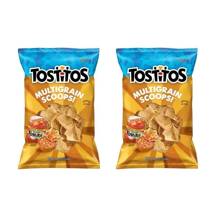 Tostitos Multigrain Scoops Tortilla Chips 205g/7.2oz Each 2 Bags