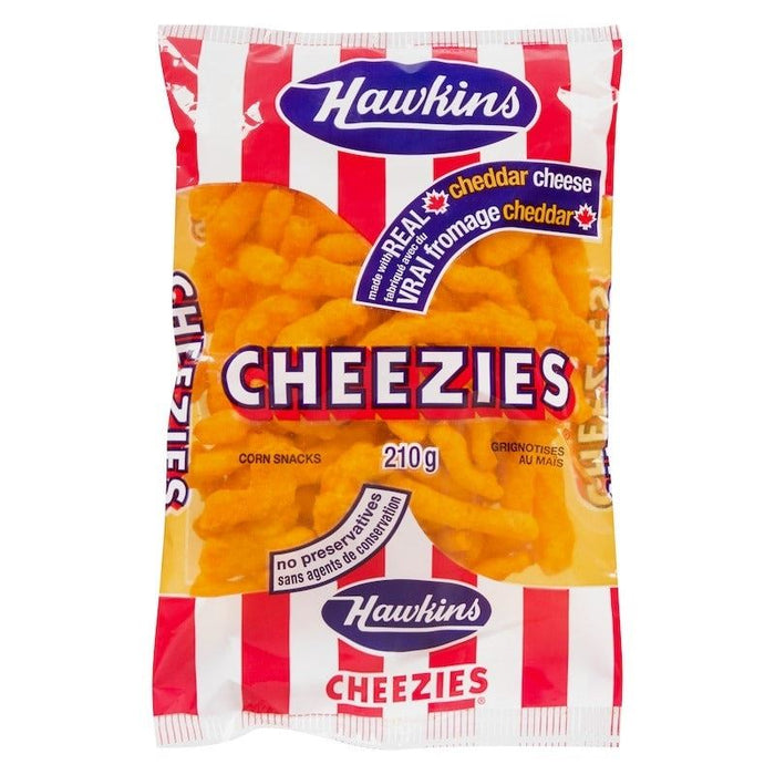 Hawkins Cheezies Cheddar Cheese Snacks, 210g