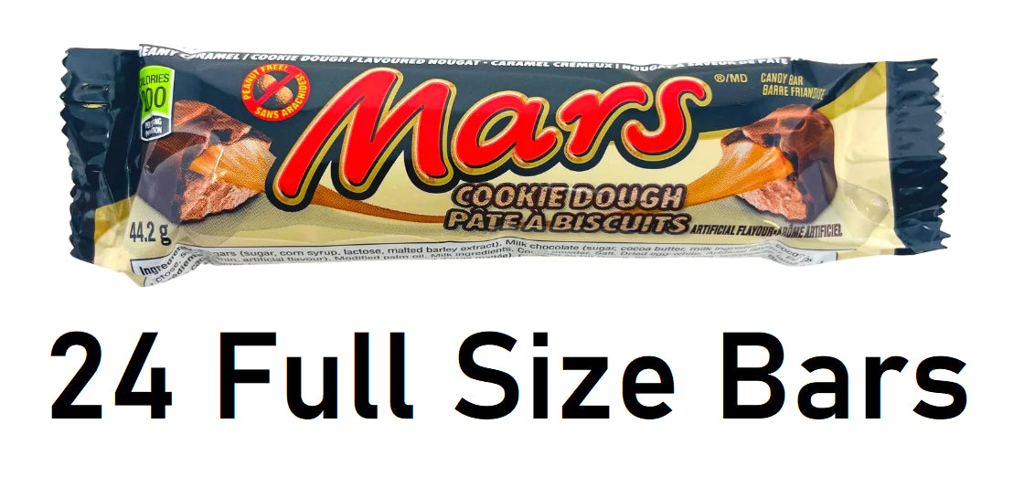 Mars Cookie Dough Chocolate Bars 44g Each 24 Full Size Bars